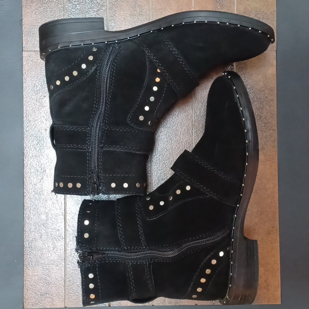 Steven By Steve Madden Black Suede Zephyr Boots -… - image 2